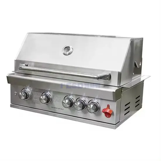 Hot Selling Quickly Heating Portable Outdoor Pizza Oven and BBQ Grill Embedded Stainless Outdoor Restaurant Gas BBQ Grill