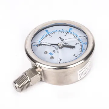 100mm Dial Oil Filled Pressure Gauge 10BAR