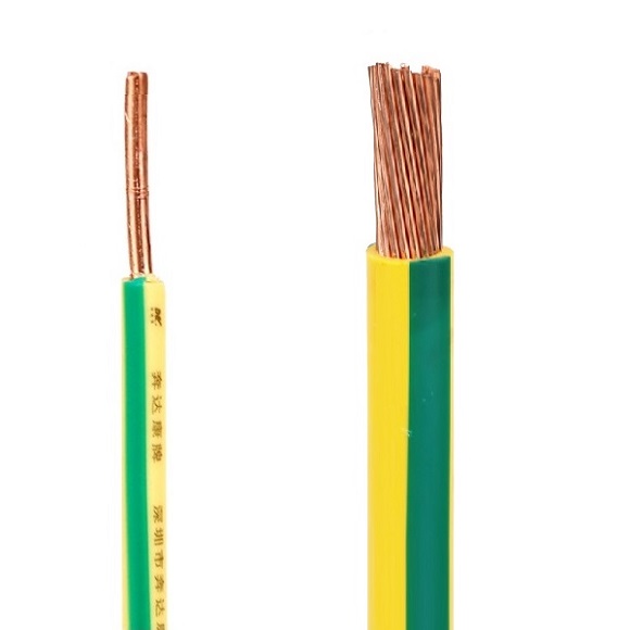 Cable de tierra de 10 mm aislado de PVC