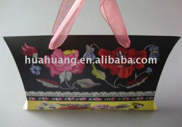 customized handle gift paper printed bag