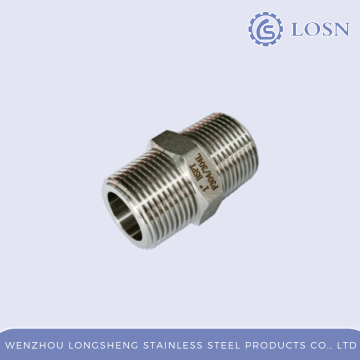 Precision Machined Equal Double Threaded Nipple