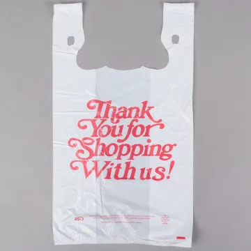Poly Plastic T Shirt PE Reusable Shopping Colroful Printing Bag