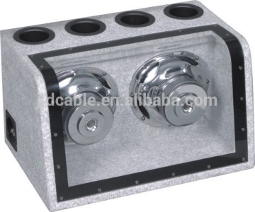 SPL powerful high competitiom subwoofer box 600W with 2pcs 8inch speaker