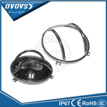 OVOVS New Black Steel Front 7 inch Headlight Cover Guards Car Accessories For Wrangler