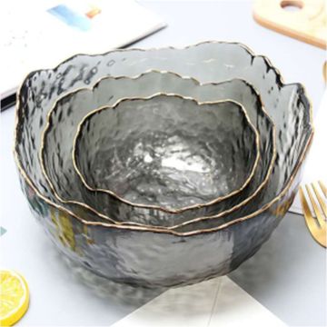 Insalatiera per tè grande in oro dipinto