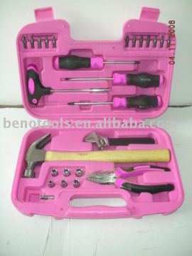 oem factory new items 26 pcs pink and black mechanical LADY tool kit