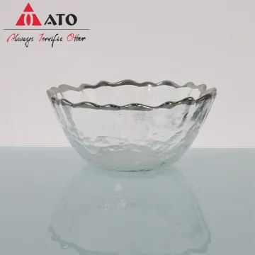 ATO Glass salad vegetable irregular tableware fruit plate