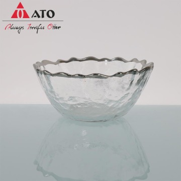 ATO Glass salad vegetable irregular tableware fruit plate