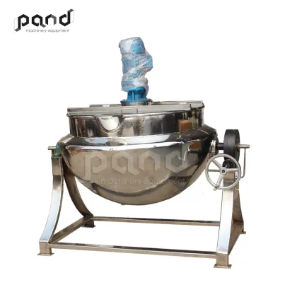 Stainless Steel Industrial Beef Tallow Oil Extraction Machine Jacket Kettle
