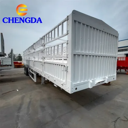 Chengda Fence Semi Trailers for Bulk Cargo and Livestock Transportation