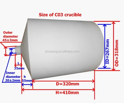 G03 Quartz Crucible with Funnel - 99.5% Purity
