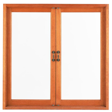 clear glass solid wood window