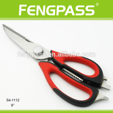 S4-1112 FDA qualified fashion design stainless steel multifunction kitchen scissors