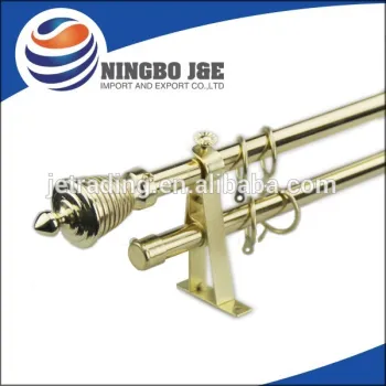 Plating iron curtain rod set for European markets,curtain pole