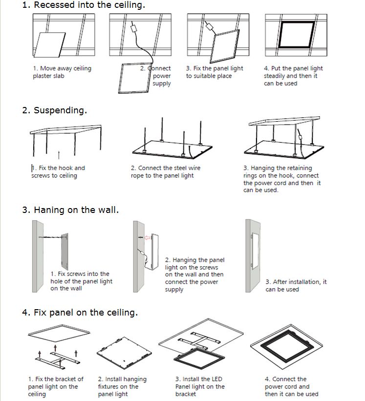 300*1200mm 72W Panel LED Light with High Quality