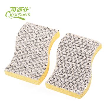 Newest design good price golden & silver antistatic cleaning dust cloth sponge