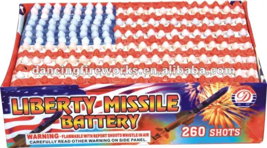 WHISLING FIREWORKS 260SHOTS LIBERTY MISSILES BATTERY