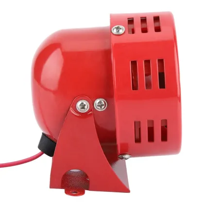 12V Mini 110dB Red Air Raid Siren Horn for Car and Truck