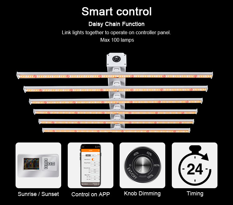 indoor grow light 8 bar lm301h 1000w 800w grow