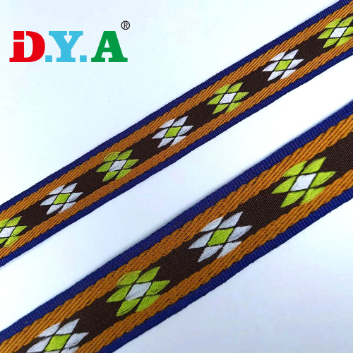 Padrão personalizado Jacquard Gripper Polyester Webbing