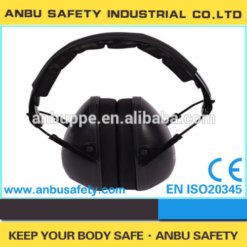 وافق CE ANSI سماعة لاسلكية سوداء earmuff