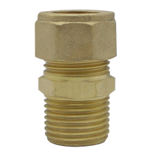 Compression Brass straight male coupler