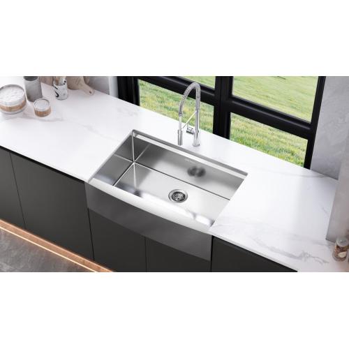 Workstation 33-inch Farmhouse Apron Front Kitchen Sink