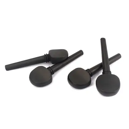 Wooden Ebony Cello Pegs Cello Shaft Handle Musical Instruments Wood Cello Accessories Parts (Not Perforated)
