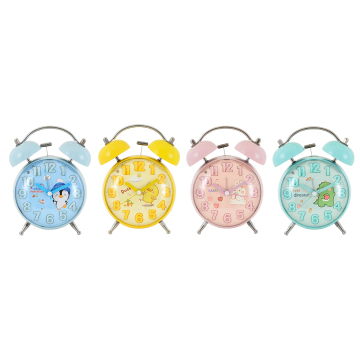 4Inch Animal Twin Bell Alarm Clock Duck Kids