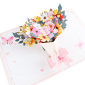 3D virágcsokor felugró kártya különleges alkalmakra