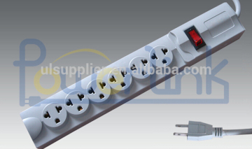 S10242 6-Outlet Surge Protector-Stromstreifen mit 2-Fuß-Kabel-Einzelschalter