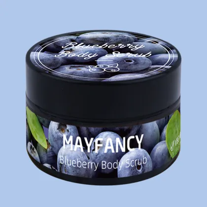 vegan blueberry body scrub