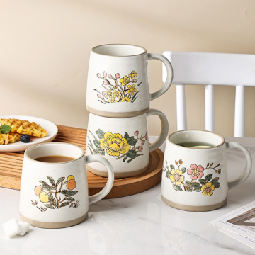 Japanese Style 450ml Tea Coffee Porcelain Art Mug - Wholesale