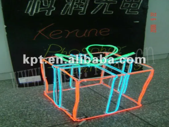 colorful neon el wire for making box gift