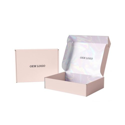 Pink Kraft Portable Biodegradable Mailer Box
