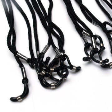Black Nylon Glasses Rope: Eyeglasses String Chain for Neck & Sunglasses Retainer