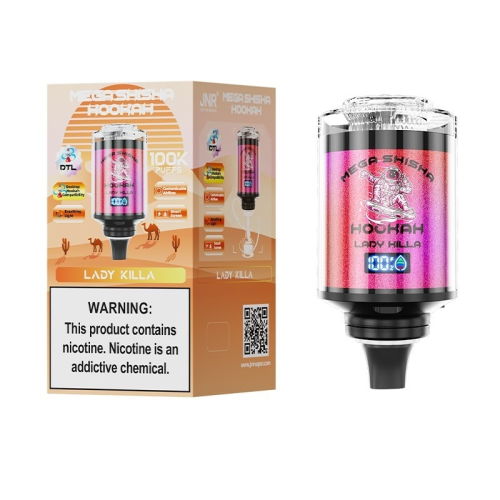 JNR เมกะ Shisha มอระกู่ 100K 2% 5% นิค