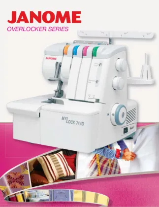 Janome 744D Serger/Overlocker Threading Guide