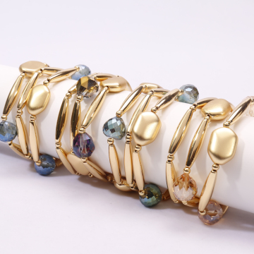 Brave Light Jewelry: Wholesale Gold CCB Crystal Necklace, Bracelet, and Earring Sets