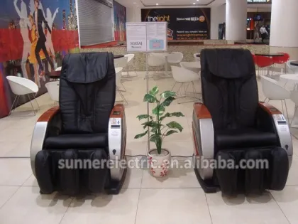 Health Fitness PU Leather Ultra Silent Vending Massage Chair