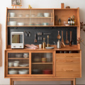 Nordic Sideboard บ้านไม้เนื้อแข็งบริสุทธิ์เรียบง่ายทันสมัย