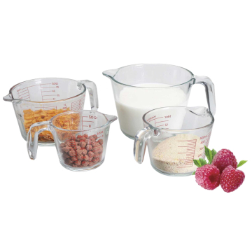 Microwave Safe Glass Milk Jar Glass Measuring Cup