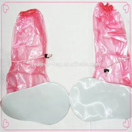 Adult waterproof PVC knee boot rain shoe cover