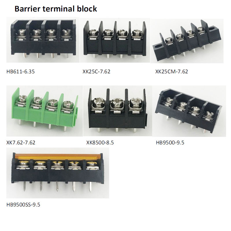 8pin wall mounted with soldering pins terminal block