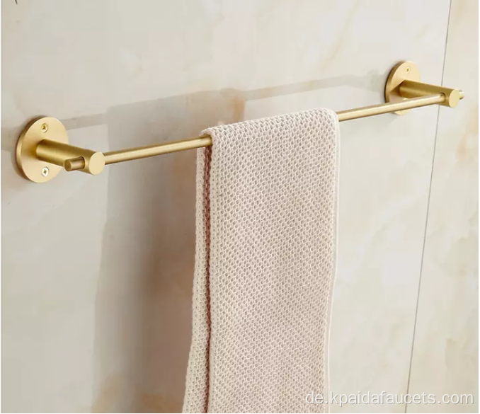 Gebürstete goldene Messing -Handtuch -Bar Hochwertiges Hotel 24 Zoll Wand montiert