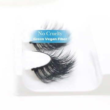 Biodegradable Plant Fiber Vegan False Eyelash - PET Eco Friendly Thin Band Lash