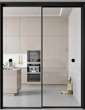Enjoy the monorail single/double minimalist hanging sliding door