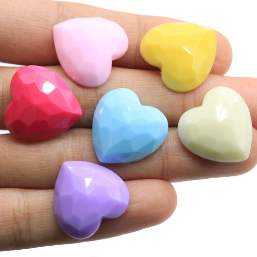 Supply Resin Heart Design Cabochon Fashion Pendant Ornament Crafts Girls Women Earring Decoration Phone Cover Art Decor