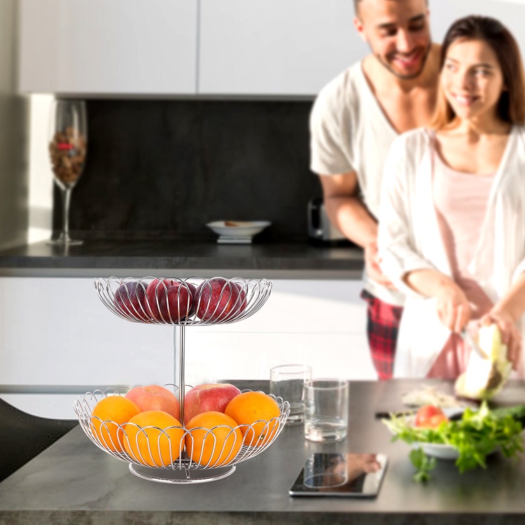 stainless steel fruit bowl