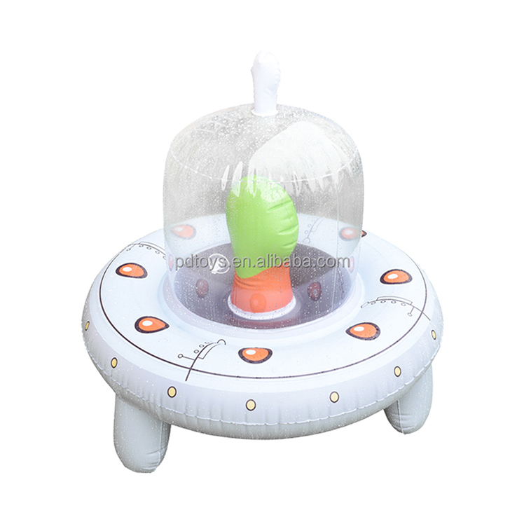 Kids Outdoor Games Inflatable Alien Spacecraft Spray Toys